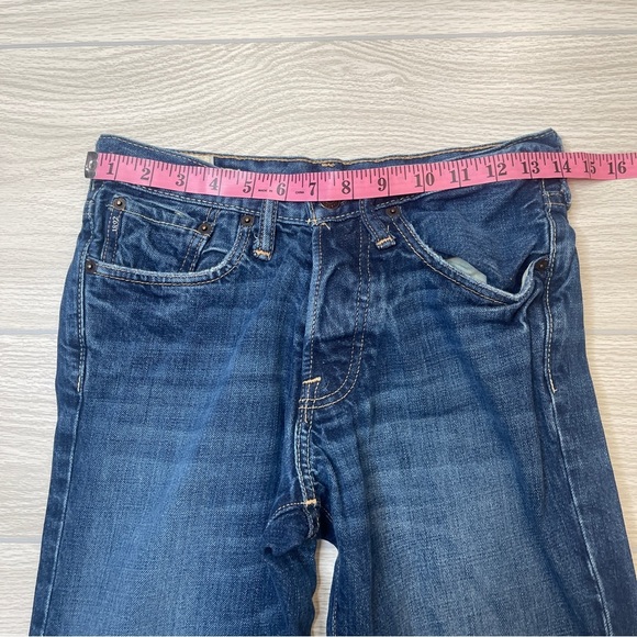 Abercrombie Kilburn Low Rise Boot Button Fly Dark Wash Denim Jeans Boys 14 Slim - Picture 8 of 14